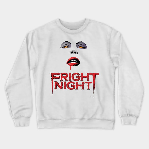 Fright Night 2 with font Crewneck Sweatshirt by DougSQ